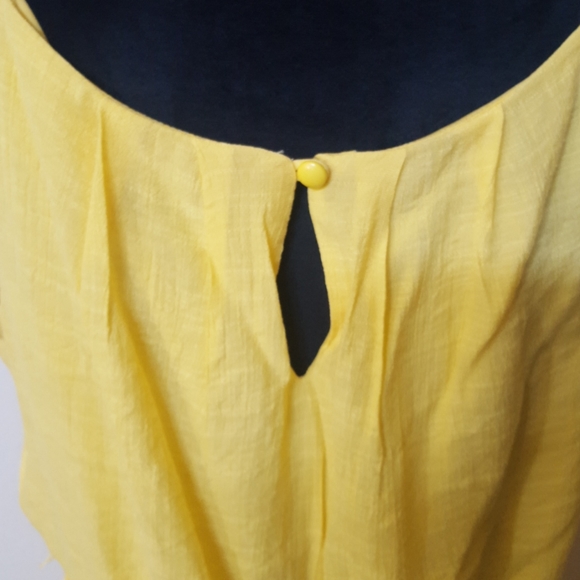 💛 NWOT Canary Yellow Summer Dress💛Size L - Picture 6 of 6